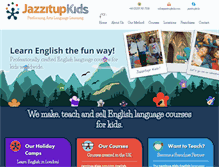 Tablet Screenshot of jazzitupkids.com